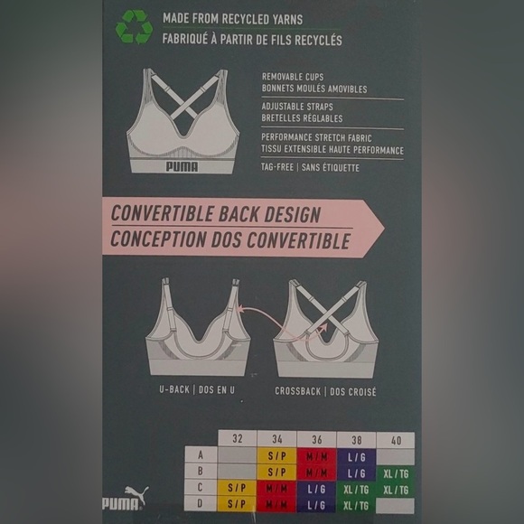 NWOT, PUMA, Seamless Sports Bra, Small, Black 🏃♀️➡️ - Picture 9 of 10